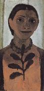 Paula Modersohn-Becker Self-portrait with Amber Necklace painting